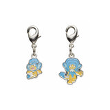 Panpour, Simipour - National Pokédex Metal Charm Keychain #515, #516 - Authentic Japanese Pokémon Center Keychain 