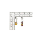 Patrat, Watchog - National Pokédex Metal Charm Keychain #504, #505 - Authentic Japanese Pokémon Center Keychain 