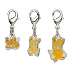 Pawmi, Pawmo, Pawmot - National Pokédex Metal Charm Keychain #921, #922, #923 - Authentic Japanese Pokémon Center Keychain 