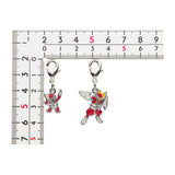 Pawniard, Bisharp - National Pokédex Metal Charm Keychain #624, #625 - Authentic Japanese Pokémon Center Keychain 