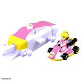 Peach & Standard Kart Drift Starter Set - Drift TOMICA X Mario Kart - Authentic Japanese Takara Tomy Figure 