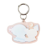 Pichu And Wooper With Lovey Acrylic Keychain Little Daydream - Authentic Japanese Pokémon Center Keychain 