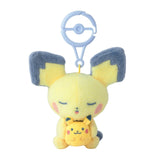 Pichu With Pikachu Lovey Mascot Pair Plush Little Daydream - Authentic Japanese Pokémon Center Mascot Plush Keychain 