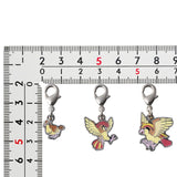 Pidgey, Pidgeotto, Pidgeot - National Pokédex Metal Charm Keychain #016, #017, #018 - Authentic Japanese Pokémon Center Keychain 