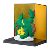 Pikachu And Rayquaza Ceramic Ornament Pokémon X Yakushigama - Authentic Japanese Pokémon Center Household product 