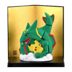 Pikachu And Rayquaza Ceramic Ornament Pokémon X Yakushigama - Authentic Japanese Pokémon Center Household product 