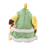 Pikachu Christmas Tree Fluffy Plush "Getting Ready for Christmas!" - Authentic Japanese Pokémon Center Plush 