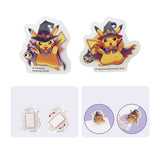 Pikachu Clip (Set of 2) - Halloween Trick or trick - Authentic Japanese Pokémon Center Office Accessory (plastic) 