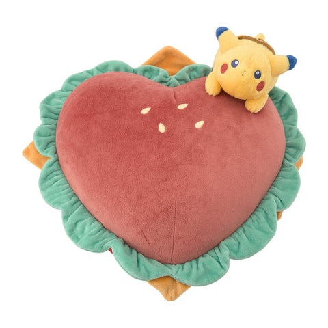 Pikachu Cushion Plush PIKACHU DINER - Authentic Japanese Pokémon Center Plush 