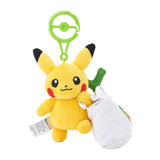 Pikachu & Eco Bag Pika Pika Store - Authentic Japanese Pokémon Center Mascot Plush Keychain 