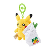 Pikachu & Eco Bag Pika Pika Store - Authentic Japanese Pokémon Center Mascot Plush Keychain 