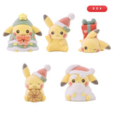 Pikachu Fluffy Doll "Getting Ready for Christmas!" (5Pcs/BOX) - Authentic Japanese Pokémon Center Figure 