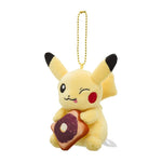 Pikachu Mascot Keychain Ogura Toast (Pokémon Center Nagoya) - Celebis Celebration - Authentic Japanese Pokémon Center Mascot Plush Keychain 