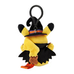 Pikachu Mascot Plush Keychain Halloween Trick or trick - Authentic Japanese Pokémon Center Mascot Plush Keychain 