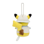 Pikachu Mascot Plush Keychain Leisure Style Ver. Pokémon Center Tokyo Bay R - Authentic Japanese Pokémon Center Mascot Plush Keychain 