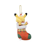 Pikachu Mascot Plush Keychain Paldea’s Christmas Market - Authentic Japanese Pokémon Center Mascot Plush Keychain 
