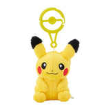 Pikachu Mascot Plush With Carabiner - Authentic Japanese Pokémon Center Mascot Plush Keychain 