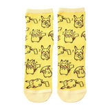 Pikachu Middle Socks with Ears (23-25cm) Ten Poké Ten Colors - Authentic Japanese Pokémon Center Socks (synthetic) 