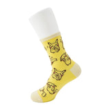Pikachu Middle Socks with Ears (25-27cm) Ten Poké Ten Colors - Authentic Japanese Pokémon Center Socks (synthetic) 