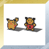 Pikachu & Mr.Mime Bookends (Set of 2) - Pokémon Gold and Silver 25th Anniversary - Authentic Japanese Pokémon Center Office Accessory (plastic) 