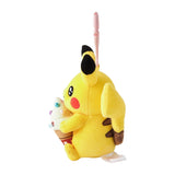 Pikachu Oiri Soft Cream Mascot Plush With Carabiner Pokémon Center Kagawa - Authentic Japanese Pokémon Center Mascot Plush Keychain 