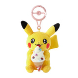 Pikachu Oiri Soft Cream Mascot Plush With Carabiner Pokémon Center Kagawa - Authentic Japanese Pokémon Center Mascot Plush Keychain 
