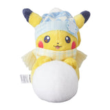 Pikachu Plush Playing In The Snow - Authentic Japanese Pokémon Center Plush 