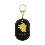 Pikachu Silhouette Foil-stamped Acrylic Keychain - Authentic Japanese Pokémon Center Keychain 