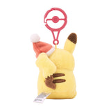 Pikachu Snacking Mascot Plush "Getting Ready for Christmas!" - Authentic Japanese Pokémon Center Mascot Plush Keychain 