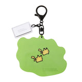 Pikachu, Snorlax Acrylic Keychain Pokémon Escape (Run) - Authentic Japanese Pokémon Center Keychain 