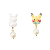 Pikachu Snowman & Ornament Earrings "Getting Ready for Christmas!" - Authentic Japanese Pokémon Center Merch 