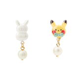 Pikachu Snowman & Ornament Earrings Piercing "Getting Ready for Christmas!" - Authentic Japanese Pokémon Center Merch 