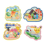 Pikachu Sticker With Kanto, Hoenn And Galar Region (Set of 4) - Pokémon's Journey - Authentic Japanese Pokémon Center Sticker 