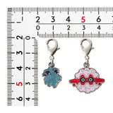 Pineco, Forretress - National Pokédex Metal Charm Keychain #204, #205 - Authentic Japanese Pokémon Center Keychain 