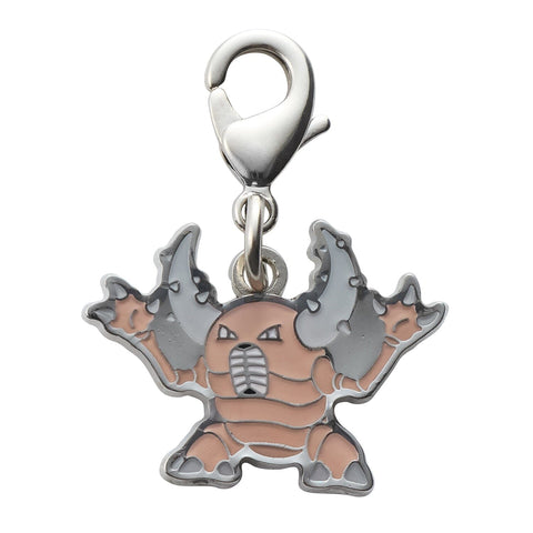 Pinsir - National Pokédex Metal Charm Keychain #127 - Authentic Japanese Pokémon Center Keychain 
