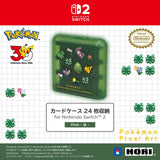 Pixel Green Card Case (Holds 24) for Nintendo Switch 2 - Pokémon - Authentic Japanese HORI Pouch Bag 