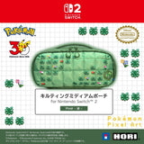 Pixel Green Quilted Medium Pouch for Nintendo Switch 2 - Pokémon - Authentic Japanese HORI Pouch Bag 