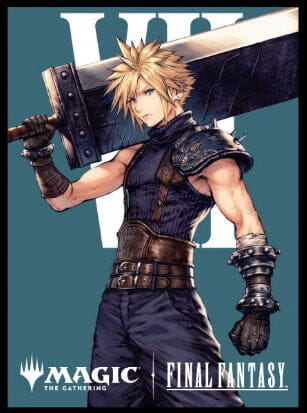 Players Card Sleeve MFS-31 Character Borderless Version "Cloud, Ex-SOLDIER" - Magic: The Gathering x FINAL FANTASY - Authentic Japanese Ensky TCG Sleeves 