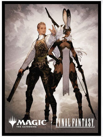 Players Card Sleeve MFS-52 Artist Borderless Version "Balthier and Fran" - Magic: The Gathering x FINAL FANTASY - Authentic Japanese Ensky TCG Sleeves 