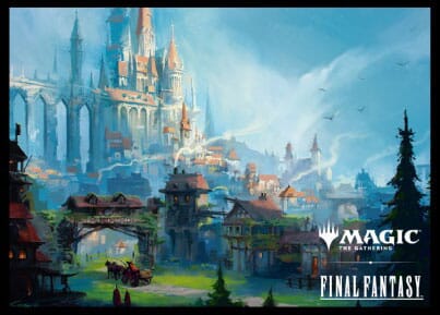 Players Card Sleeve Pack MFS-19 "Starting Town" - Magic: The Gathering x FINAL FANTASY - Authentic Japanese Ensky TCG Sleeves 