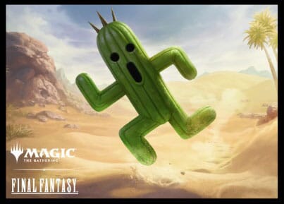 Players Card Sleeve Pack MFS-21 "Cactuar" - Magic: The Gathering x FINAL FANTASY - Authentic Japanese Ensky TCG Sleeves 
