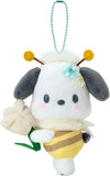 Pochacco Mascot Plush Flower Loving Bee - Sanrio Characters - Authentic Japanese Sanrio Mascot Plush Keychain 