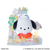 Pochacco Plush & Acrylic Stand Display Set - My Hero Academia - Authentic Japanese SEGA Plush 