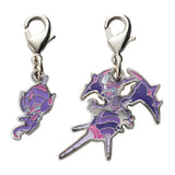 Poipole, Naganadel - National Pokédex Metal Charm Keychain #803, #804 - Authentic Japanese Pokémon Center Keychain 
