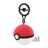 Poké Ball Mascot Plush With Carabiner - Authentic Japanese Pokémon Center Mascot Plush Keychain 