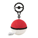 Poké Ball Mascot Plush With Carabiner - Authentic Japanese Pokémon Center Mascot Plush Keychain 