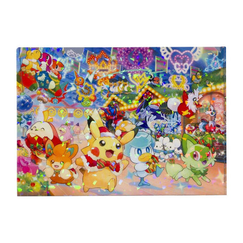 Pokémon A4 Clear File Paldea’s Christmas Market - Authentic Japanese Pokémon Center Office product 