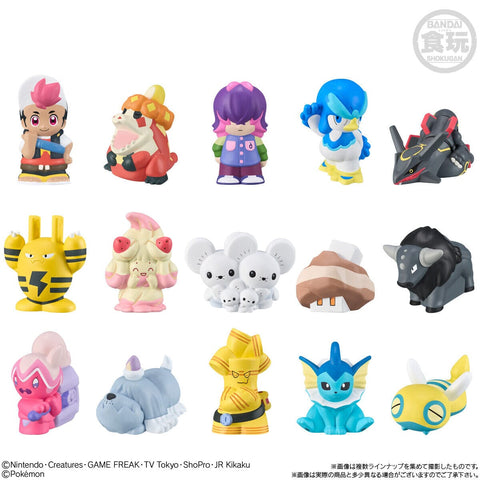 Pokémon Kids Figure Roy & Travel Companions Edition (24Pcs/BOX) - Authentic Japanese Bandai Namco Figure 