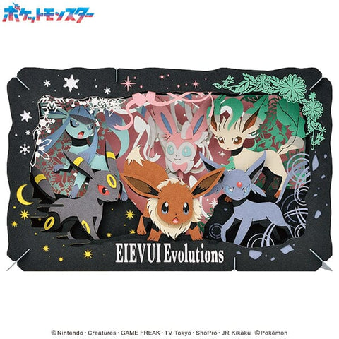 Pokémon PAPER THEATER ( PT-L05) Eevee Evolutions 2 - Authentic Japanese Ensky Paper Products 