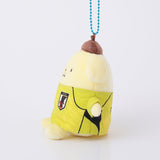 Pompompurin Munyugurumi Mascot Japan National Football Team Ver. - Sanrio Characters - Authentic Japanese KThingS Mascot Plush Keychain 